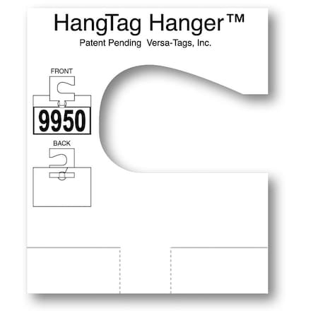 Asp Hangtag Hanger Adapter, 3" X 3 1/2", 100 Per Pack Pk 2420